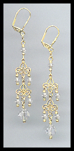 Clear Crystal Earrings