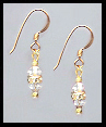 Mini Clear Crystal Earrings