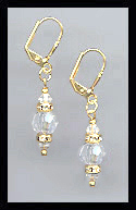 Simple Clear Crystal Earrings
