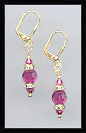 Fuchsia Pink Drop Earrings