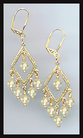 Jonquil Yellow Crystal Earrings