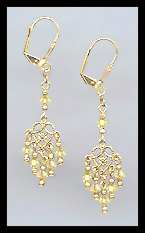 Jonquil Yellow Dangle Earrings