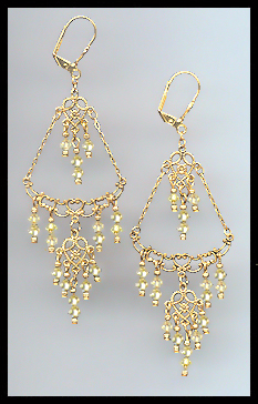 Jonquil Yellow Chandelier Earrings
