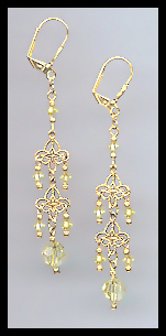 Jonquil Yellow Crystal Earrings