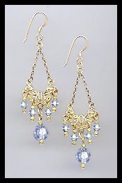 Vintage Light Blue Earrings