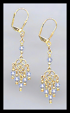 Light Blue Dangle Earrings