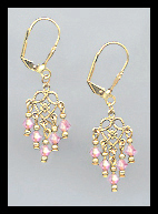 Light Pink Dangle Earrings