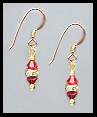 Mini Cherry Red Earrings