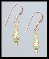 Mini Peridot Green Earrings