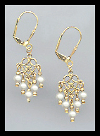 Tiny Crystal Pearl Earrings