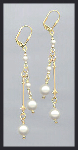 Crystal Pearl Drop Earrings