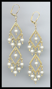Swarovski Crystal Pearl Earrings