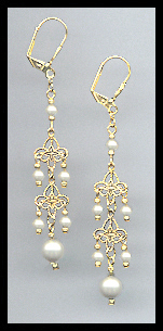 Crystal Pearl Earrings