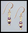 Mini Amethyst Purple Earrings