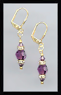 Amethyst Purple Drop Earrings