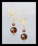 Small Coffee Brown Earrings
