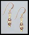 Mini Coffee Brown Earrings