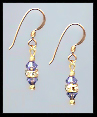 Mini Tanzanite Purple Earrings