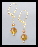 Small Amber Topaz Earrings