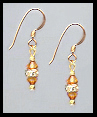 Mini Amber Topaz Earrings