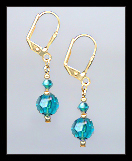 Small Sapphire Blue Earrings