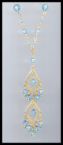 Swarovski Aquamarine Crystal Pendant