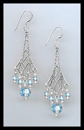 Aquamarine Vintage Earrings