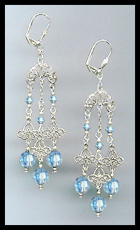 Aquamarine Chandelier Earrings