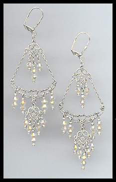 Aurora Crystal Chandelier Earrings