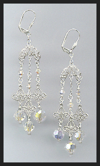 Aurora Crystal Chandelier Earrings