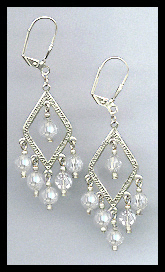 Clear Crystal Earrings