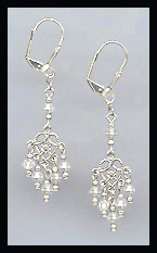 Clear Crystal Dangle Earrings