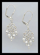 Tiny Clear Crystal Earrings