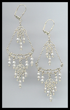 Clear Crystal Chandelier Earrings