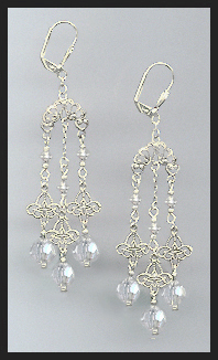 Clear Crystal Chandelier Earrings