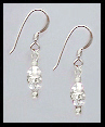 Mini Clear Crystal Earrings
