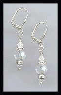 Simple Clear Crystal Earrings