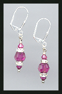 Simple Fuchsia Pink Earrings