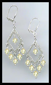 Jonquil Yellow Crystal Earrings