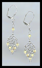 Jonquil Yellow Dangle Earrings