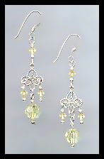 Jonquil Yellow Filigree Earrings