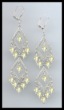 Swarovski Jonquil Yellow Crystal Earrings