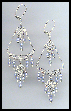 Aquamarine Chandelier Earrings
