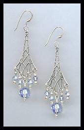 Aquamarine Vintage Earrings
