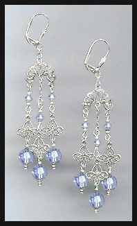 Aquamarine Chandelier Earrings