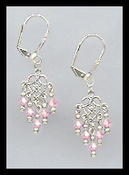 Light Pink Dangle Earrings
