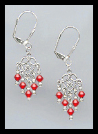 Tiny Cherry Red Earrings