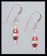 Mini Cherry Red Earrings