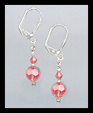 Small Coral Sunset Earrings