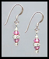 Mini Rose Pink Earrings